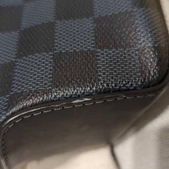 Cobalt Damier Tote Shoulder Bag. LOUIS VUITTON - Picture 5 of 14